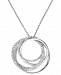 Pave Classica by Effy Diamond Circle Pendant Necklace (3/8 ct. t. w. ) in 14k White Gold