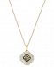 Wrapped in Love White and Brown Diamond Pendant Necklace in 14k Gold (1/2 ct. t. w. ), Created for Macy's