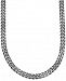 Esquire Men's Jewelry Antique Curb Link (5-1/4mm) Chain in Sterling Silver, Created for Macy's