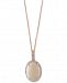 Aurora by Effy Opal (3-1/10 ct. t. w. ) and Diamond (1/8 ct. t. w. ) Pendant Necklace in 14k Rose Gold