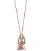 Effy Morganite (2-1/4 ct. t. w. ) and Diamond Accent Pendant Necklace in 14k Rose Gold
