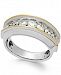 Men's Two-Tone Diamond Band in 10k Gold (1-1/2 ct. t. w. )