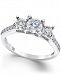 Diamond 3-Stone Engagement Ring (1/2 ct. t. w. ) in 14k White Gold