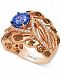 Le Vian Chocolatier Tanzanite (1-1/5 ct. t. w. ) and Diamond (3/4 ct. t. w. ) Ring in 14k Rose Gold, Created for Macy's