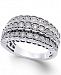Multi-Row Diamond Ring in Sterling Silver (1/2 ct. t. w. )