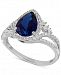 Lab Created Sapphire (2-3/8 ct. t. w. ) and White Sapphire (3/8 ct. t. w. ) Ring in Sterling Silver