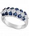 Sapphire (1-5/8 ct. t. w. ) and Diamond (5/8 ct. t. w. ) Ring in 14k White Gold
