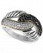 Balissima by Effy Black and White Diamond Ring (1/3 ct. t. w) in Sterling Silver and 18k Gold