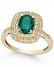 Emerald (1-1/10 ct. t. w. ) and Diamond (1/3 ct. t. w. ) Ring in 14k Gold