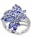 Effy Tanzanite Royale Tanzanite (4 ct. t. w. ) and Diamond (1/5 ct. t. w. ) Ring in 14k White Gold, Created for Macy's