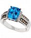 Le Vian Chocolatier Signity Blue Topaz (2 ct. t. w. ) and Diamond (1/4 ct. t. w. ) Ring in 14k White Gold