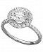 Arabella 14k White Gold Ring, Swarovski Zirconia Round Pave Engagement Ring (3-1/2 ct. t. w. )