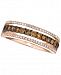 Le Vian Chocolate and White Diamond Channel Band in 14k Rose gold (5/8 ct. t. w. )