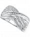 Diamond Crisscross Ring (1/2 ct. t. w. ) in Sterling Silver