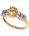 Citrine (1 ct. t. w. ) and Diamond Accent Ring in 14k Gold