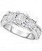 TruMiracle Diamond Three-Stone Engagement Ring (2 ct. t. w. ) in 14k White Gold