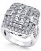 Diamond Square Cluster Ring (3 ct. t. w. ) in 14k White Gold