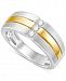 Men's Diamond Two-Tone Ring (1/4 ct. t. w. ) in 10k White and Yellow Gold