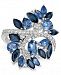 Le Vian Precious Collection Sapphire (4-3/8 ct. t. w. ) and Diamond (1/2 ct. t. w. ) Statement Ring in 14k White Gold, Created for Macy's