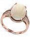 Aurora by Effy Opal (3-1/10 ct. t. w. ) and Diamond (1/5 ct. t. w. ) Ring in 14k Rose Gold