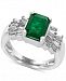Brasilica by Effy Emerald (2-1/5 ct. t. w. ) and Diamond (5/8 ct. t. w. ) Ring in 14k White Gold, Created for Macy's