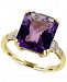 Effy Amethyst (5 ct. t. w. ) and Diamond (1/10 ct. t. w. ) Ring in 14k Gold