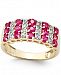 Ruby (1-1/2 ct. t. w. ) and Diamond (1/5 ct. t. w. ) Ring in 14k Gold