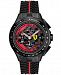 Scuderia Ferrari Watch, Men's Chronograph Race Day Red and Black Silicone Strap 44mm 830077