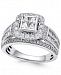 Diamond Quad Cluster Engagement Ring (1-1/2 ct. t. w. ) in 14k White Gold
