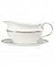 Lenox Pearl Platinum Gravy Boat and Stand