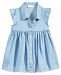 First Impressions Flutter-Sleeve Denim Dress, Baby Girls, Created for Macy's