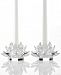 Godinger Lighting by Design Candle Holders, Set of 2 Lotus Candlesticks