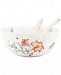 Lenox Dinnerware, Butterfly Meadow Salad Bowl with Servers