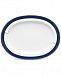 Noritake Platinum Wave Indigo Porcelain Oval Platter