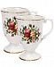 Royal Albert "Old Country Roses" Fluted Mugs, Set of 2
