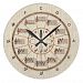 Circle of Fifths Look of Wood for Musicians Large Clock