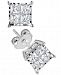 Diamond Quad Stud Earrings (1-1/2 ct. t. w. ) in 14k White Gold