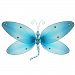 The Butterfly Grove Taylor Dragonfly Decoration 3D Hanging Mesh Organza Nylon Decor, Hawaiian Blue, Medium, 10x 6