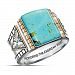 Power Of The West Turquoise Cabochon Thunderbird Men's Ring