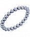 Charter Club Silver-Tone Gray Imitation Pearl Stretch Bracelet, Created for Macy's