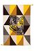 VARANASSI Rug Collection Circus Tiger, Multicolor Yellow, TC3W150TY