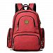 Meimei's Bag Baby Waterproof Nylon Diaper Backpack with Large Capacity (Red)
