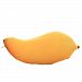 BIBITIME 17.71"x7.87" 3D Vivid Plush Mango Stuffed Toy Emulational Fruits Pillow Cushion for Couch Sofa Decoration Girlfriend Birthday Gift