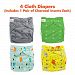 Lil Helper Starter Kit 2 - 4 Premium Cloth Diapers with Charcoal Inserts