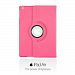 OBiDi - PU Leather 360 Degree Rotating Cover Case Stand for Apple iPad Air - Hot Pink