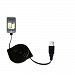 Garmin iQue M5 wiried Gomadic compact and retractable USB Charge cable - a USB Power Port Ready design and uses TipExchange