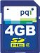 PQI SDHC 4 GB Class 2 Flash Memory Card 6AEE-004GSR35A 13 (Black)
