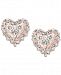 Pave Rose by Effy Diamond Heart Stud Earrings (1/2 ct. t. w. ) in 14k Rose Gold