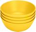 Green Eats 4 Pack Snack Bowl, Yellow by Green Eats