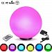 Bedroom Bedside Lamp, Protect pregnant Women and Children eye Lamp, Remote Control 16 Colors, Color Changing Ball light, Color Bulb light, RGB Color Lamp